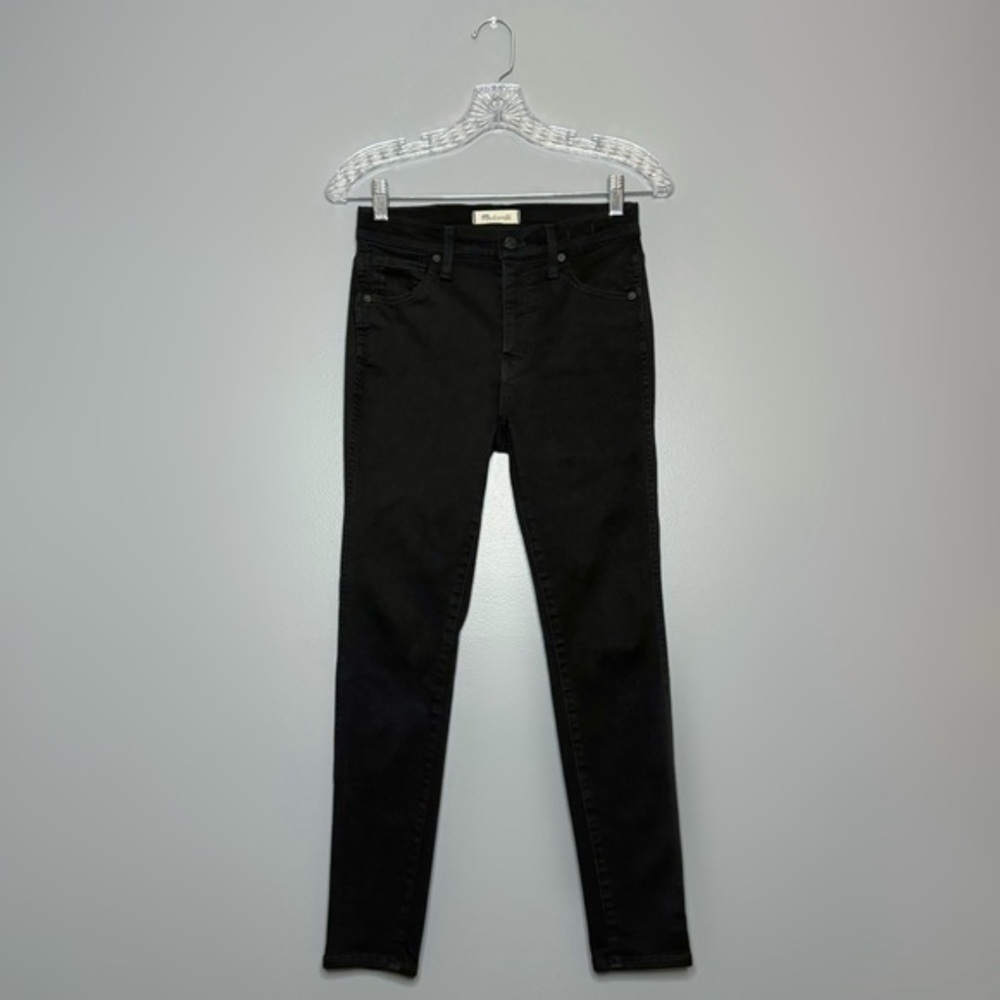 EUC Madewell 10” High Rise Black Skinny Jean Size 26S